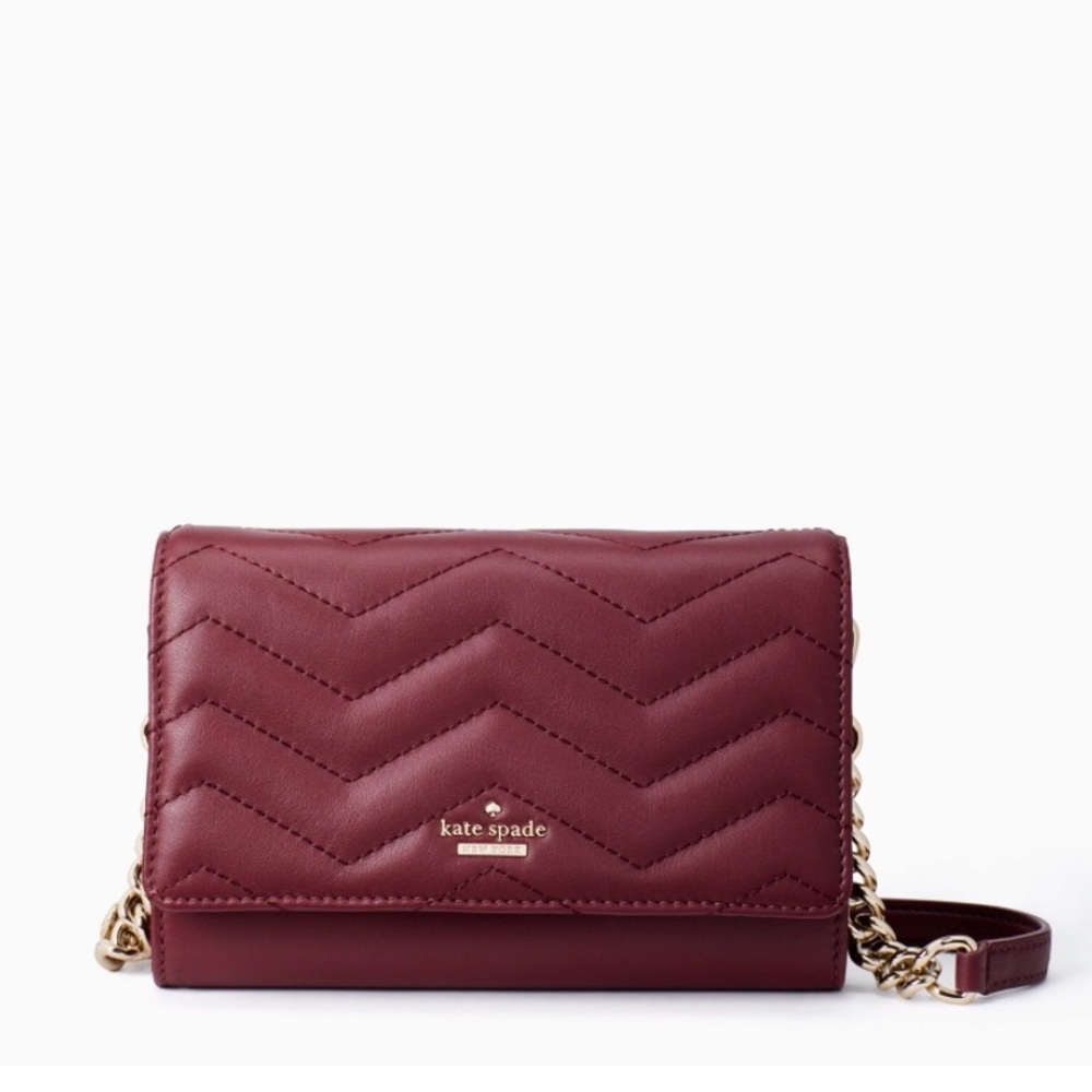Kate Spade Reese Park Wyn Crossbody Bag Cherrywood